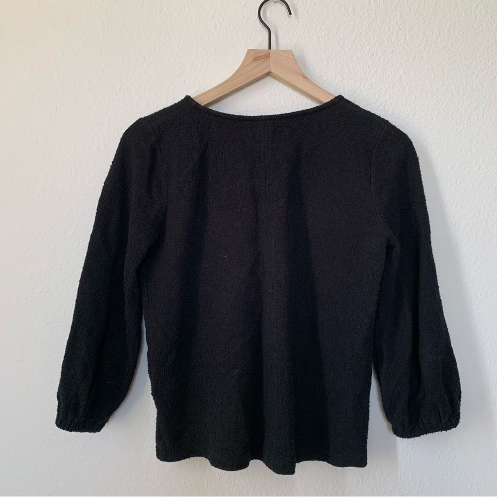 Madewell 100% Cotton V Neck 3/4 Longsleeve - Picture 2 of 7